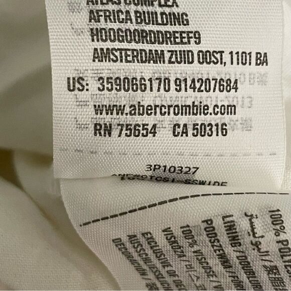 Hollister Off Shoulder Ruffled Flowy Boho Mini Dress White Size Medium - Picture 11 of 14